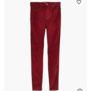 Madewell 10” High Rise Skinny Jeans Corduroys, Red
listing-status-banner
